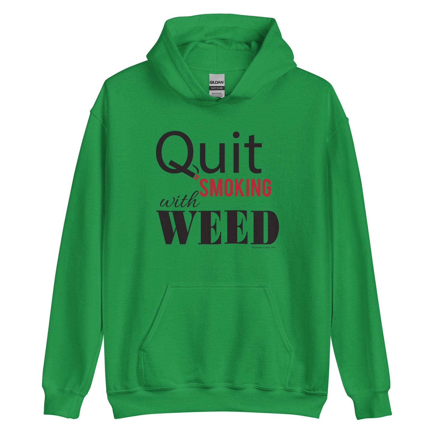 Quit Smoking With Weed P417 Unisex Hoodie