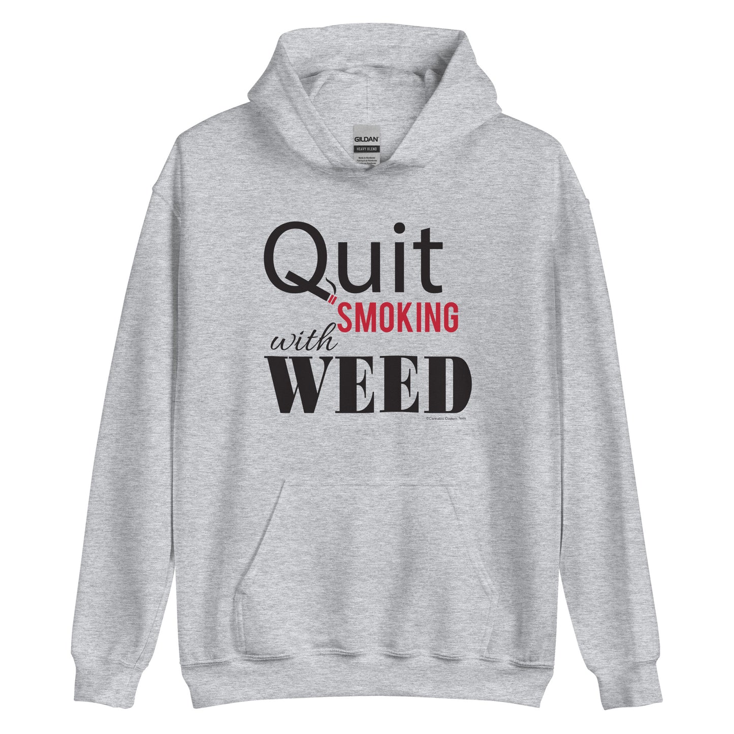 Quit Smoking With Weed P417 Unisex Hoodie