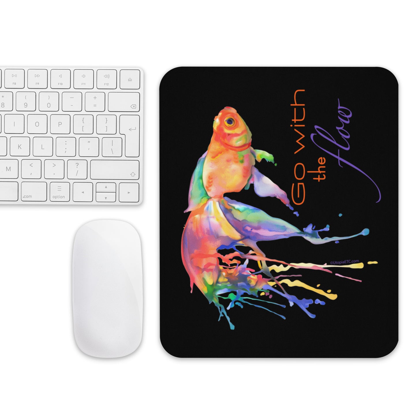 Go With The Flow Mouse pad