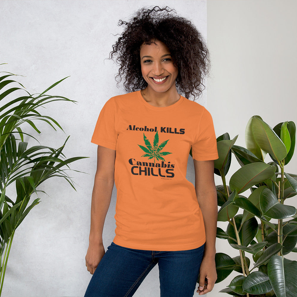 Cannabis Chills P437 Unisex T-shirt