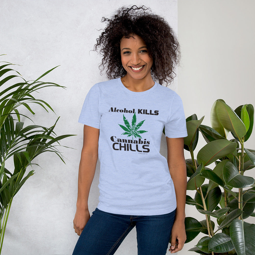 Cannabis Chills P437 Unisex T-shirt