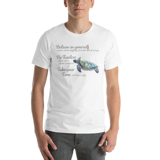 Believe in Yourself Sea Turtle Unisex t-shirt