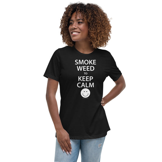 Smoke Weed ( White) Women's Relaxed T-Shirt
