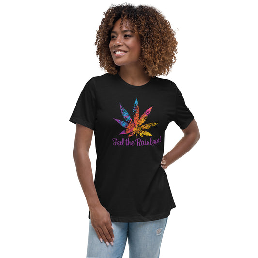 Feel the Rainbow P418 Women's Relaxed T-Shirt
