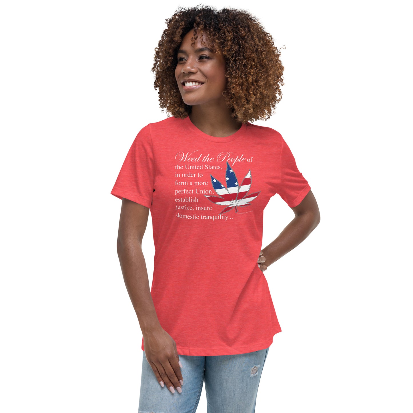 Weed the People (white) P424 Women's Relaxed T-Shirt